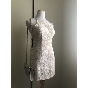 White Lace Mini Dress
